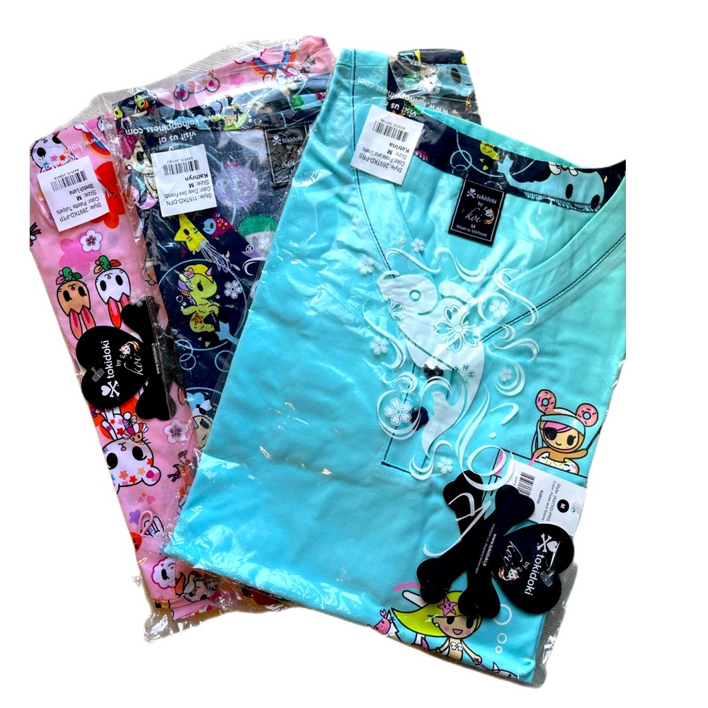 3 - Koi Tokidoki Scrub Top Set of 3